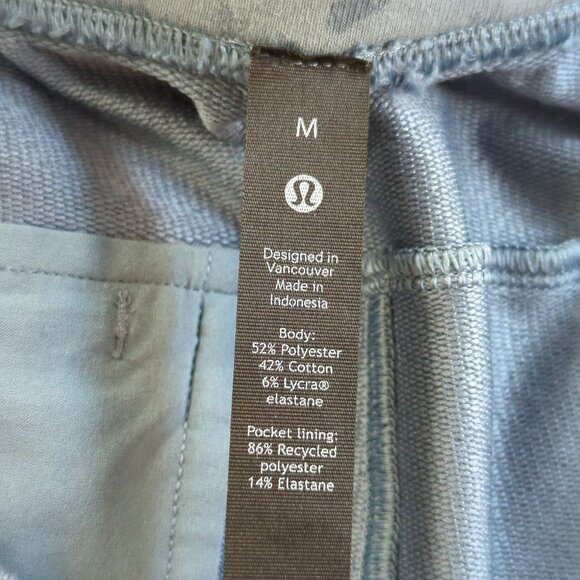 Lululemon‎ Athletica Men’s City Sweat Joggers slate Blue M Tie Dye Lounge Pants - Picture 9 of 15